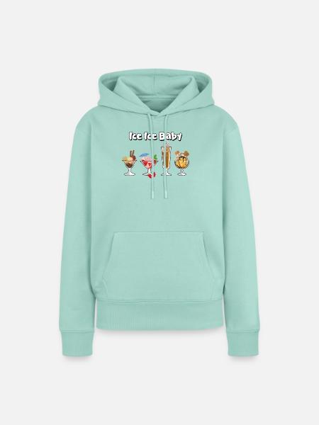Eisbecher, Eisdessert - Frauen Premium Bio Hoodie - Mint