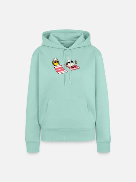 Der Sommer naht - Frauen Premium Bio Hoodie - Mint