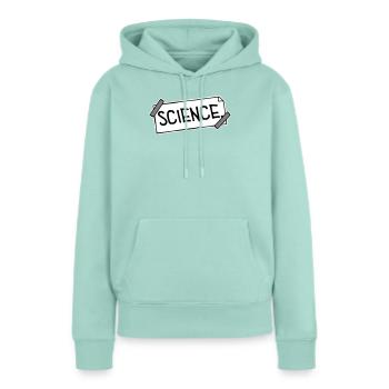 Déclaration scientifique : Déclaration sur l’éducation des nerds - Sweat à capuche Premium bio Femme - menthe  - Devant - Julia (174cm)