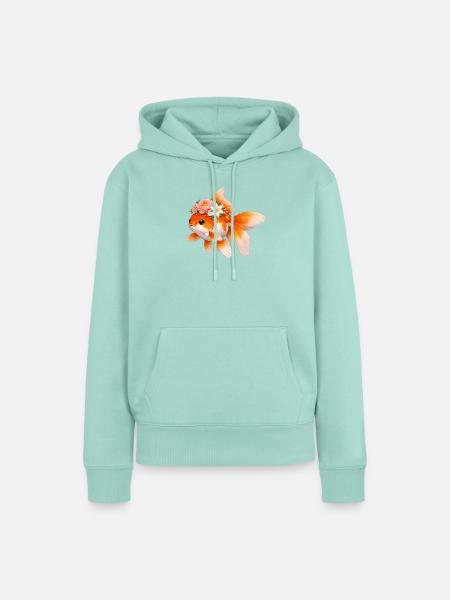 Goldfisch - Frauen Premium Bio Hoodie - Mint 