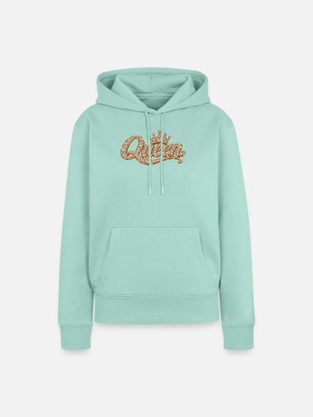 Glitzernde Königinnenkrone - Frauen Premium Bio Hoodie - Mint 