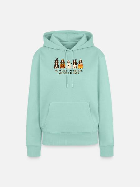 Halloween English Springer Spaniel - Frauen Premium Bio Hoodie - Mint 