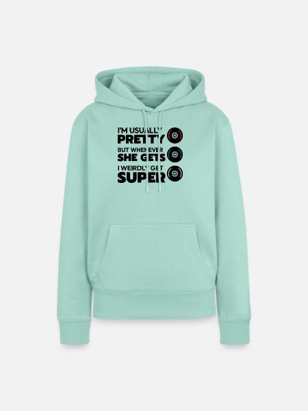 Weich, Feucht, Hart - Frauen Premium Bio Hoodie - Mint