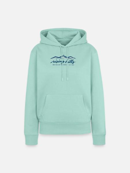 Deggendorf-Shirt rising hills Dreitannenriegel - Frauen Premium Bio Hoodie - Mint 