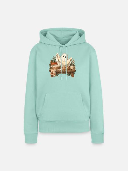 Herbstgeist am Erntetisch - Frauen Premium Bio Hoodie - Mint