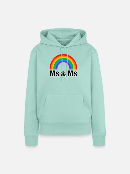 Lesbische Hochzeit - Frauen Premium Bio Hoodie - Mint 