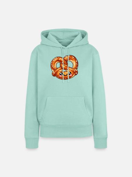 Niedliches Brezelgesicht - Frauen Premium Bio Hoodie - Mint