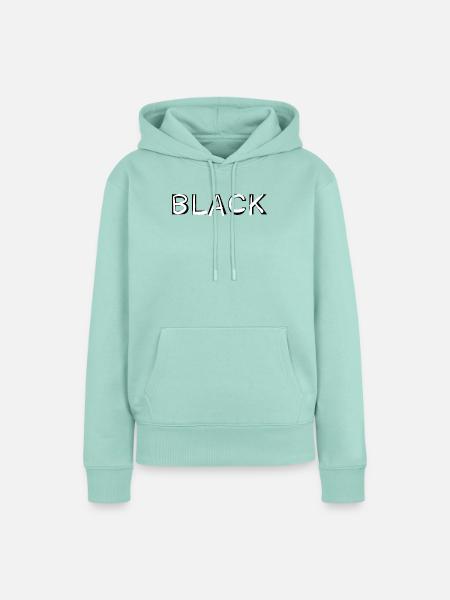 BLACK - Frauen Premium Bio Hoodie - Mint