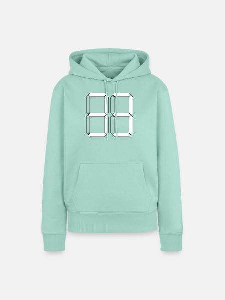 NUMMER 33 Dreiunddreißig Geschenk Digital - Frauen Premium Bio Hoodie - Mint 