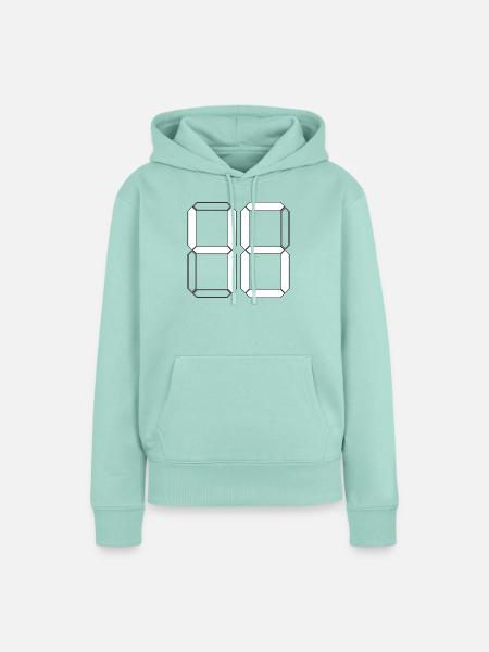 NUMMER 46 Sechsundvierzig Geschenk Digital - Frauen Premium Bio Hoodie - Mint