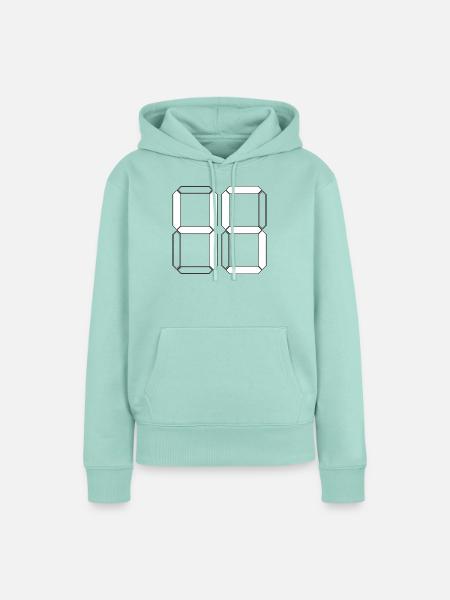 NUMMER 45 Fünfundvierzig Geschenk Digital - Frauen Premium Bio Hoodie - Mint 