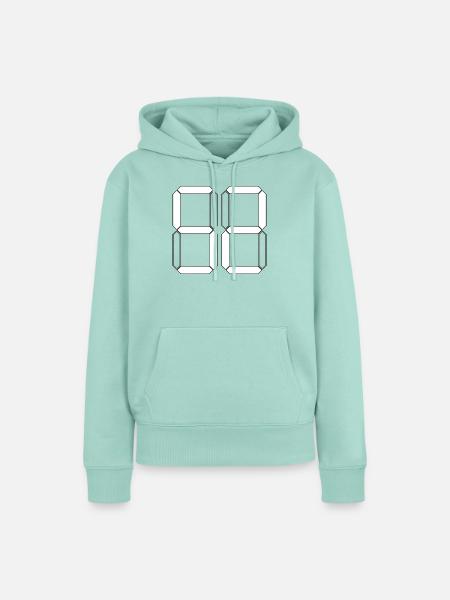 NUMMER 52 Zweiundfünfzig Geschenk Digital - Frauen Premium Bio Hoodie - Mint 