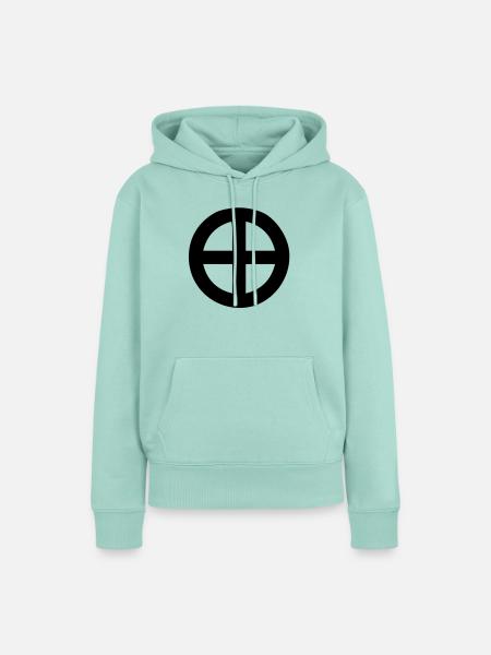 crossed circle - Frauen Premium Bio Hoodie - Mint