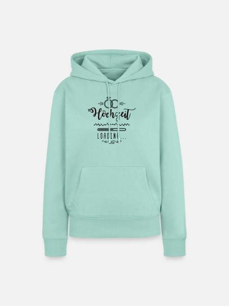 hochzeit loading ring wedding - Frauen Premium Bio Hoodie - Mint