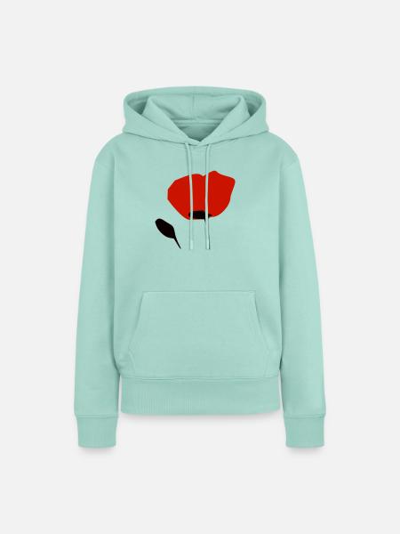 Blume - Frauen Premium Bio Hoodie - Mint