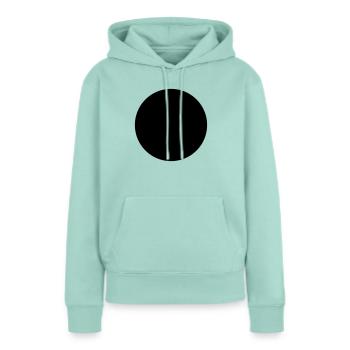 Kreis - Frauen Premium Bio Hoodie - Mint  - Vorne - Julia (174cm)