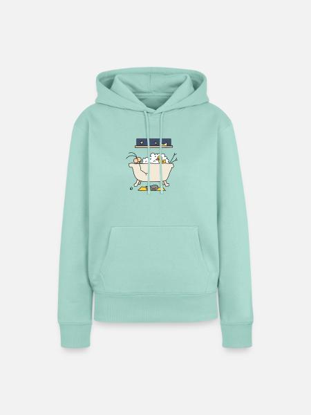 Djenné Bath - Frauen Premium Bio Hoodie - Mint 
