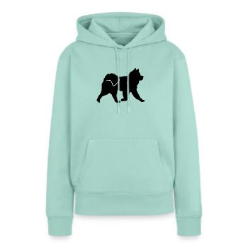 Tatzy-Rasi 01 - Frauen Premium Bio Hoodie - Mint  - Vorne - Julia (174cm)
