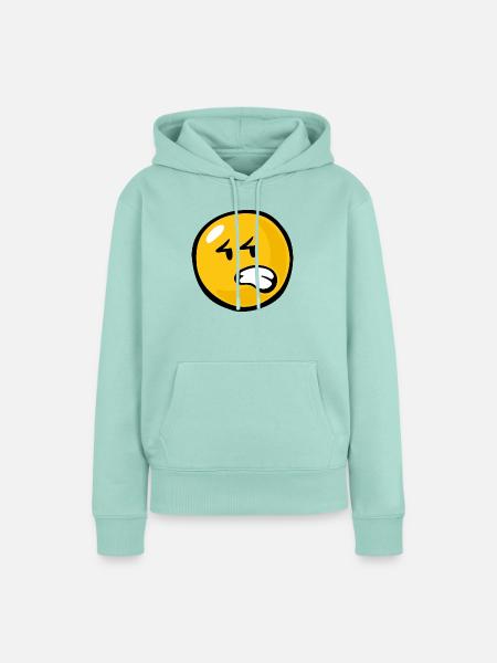 Smiley Anger Aggravation - Frauen Premium Bio Hoodie - Mint