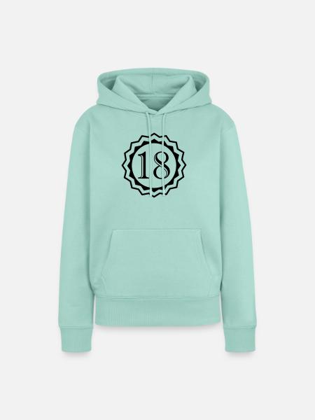 18 - Frauen Premium Bio Hoodie - Mint 