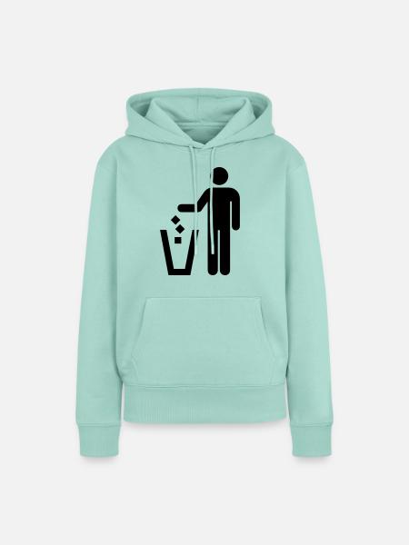 Wurf Entsorgung - Frauen Premium Bio Hoodie - Mint