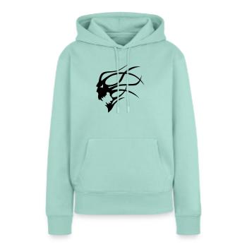 evil spirit - Frauen Premium Bio Hoodie - Mint  - Vorne - Julia (174cm)