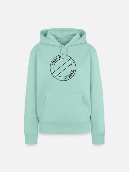 made in - Frauen Premium Bio Hoodie - Mint
