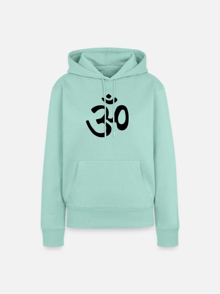 om_klein - Frauen Premium Bio Hoodie - Mint 