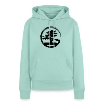 bonsai - Frauen Premium Bio Hoodie - Mint  - Vorne - Julia (174cm)