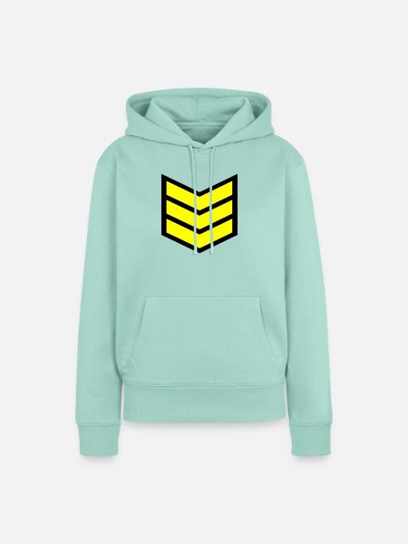 Streifen Feldwebels - Frauen Premium Bio Hoodie - Mint 