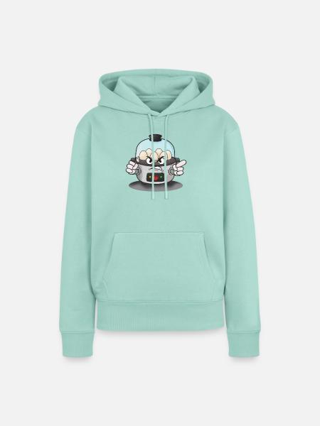 Wütende Eier im Dampfkocher - Frauen Premium Bio Hoodie - Mint