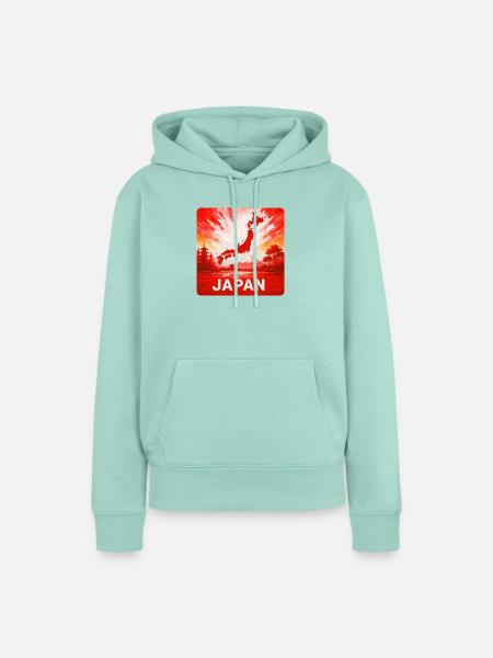 Japan Reise Design - Frauen Premium Bio Hoodie - Mint