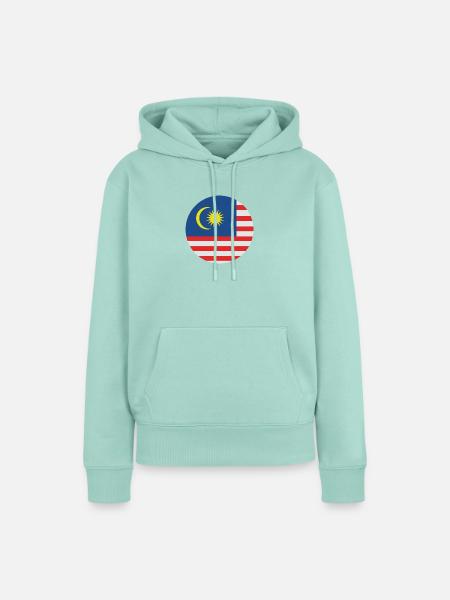 Malaysia-Rundflagge - Frauen Premium Bio Hoodie - Mint