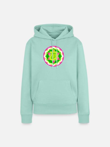 Herzchakra Anahata - Frauen Premium Bio Hoodie - Mint