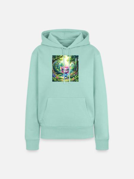 Leuchtendes Wesen des Waldes - Frauen Premium Bio Hoodie - Mint 