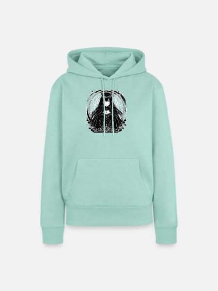 Gothic Mandala: Mädchen im Korsett - Frauen Premium Bio Hoodie - Mint