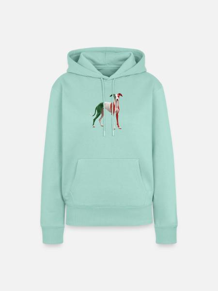Italienischer Windhund - Frauen Premium Bio Hoodie - Mint 