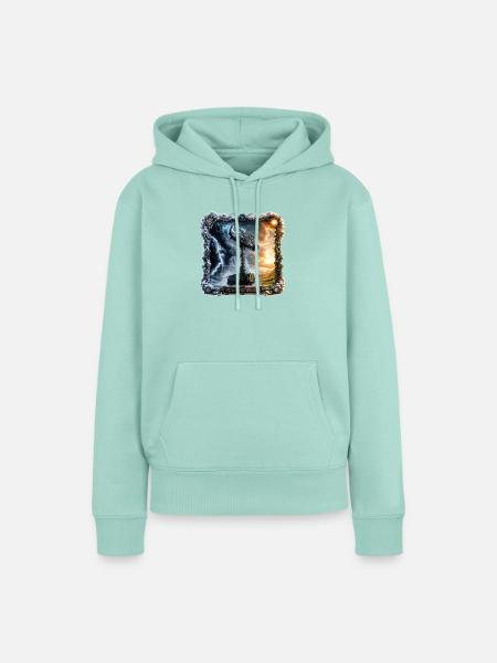 Wetterkontrolleur - Frauen Premium Bio Hoodie - Mint