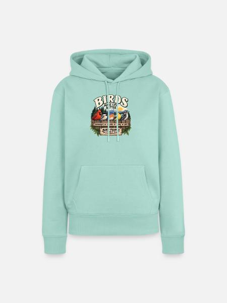 Vögel machen das Leben besser - Frauen Premium Bio Hoodie - Mint