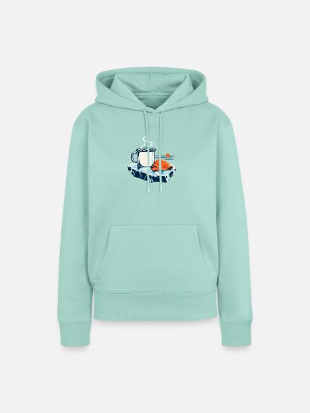 Heiß nach Eis - Frauen Premium Bio Hoodie - Mint