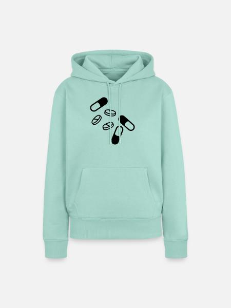 pillen_und_tabletten_f1 - Frauen Premium Bio Hoodie - Mint