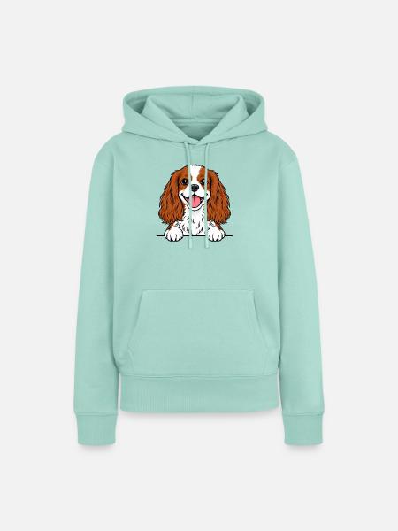 King Cavalier Spaniel - Frauen Premium Bio Hoodie - Mint 