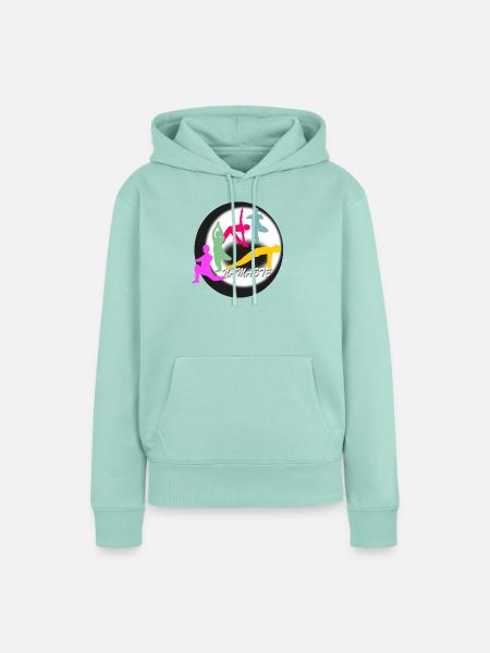 Yoga Logo - Frauen Premium Bio Hoodie - Mint