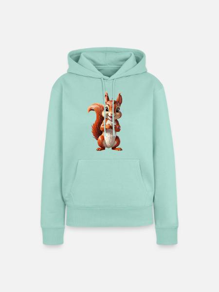 Eichhoernchen - Frauen Premium Bio Hoodie - Mint 