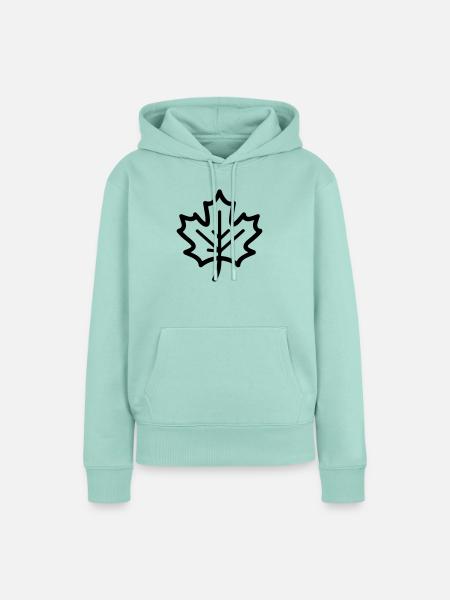 Ahornblatt Herbst Symbol - Frauen Premium Bio Hoodie - Mint 