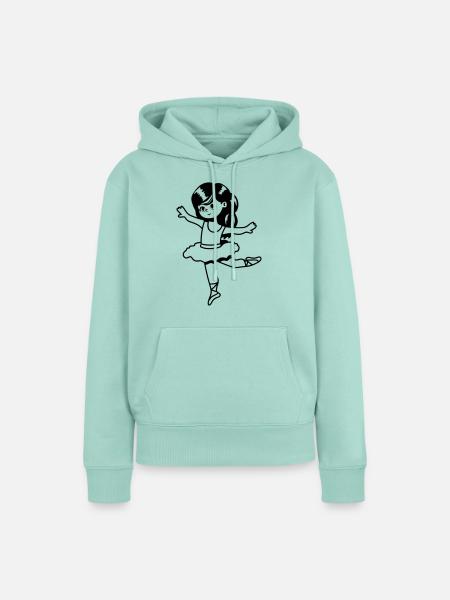 ballerina kind mädchen - Frauen Premium Bio Hoodie - Mint