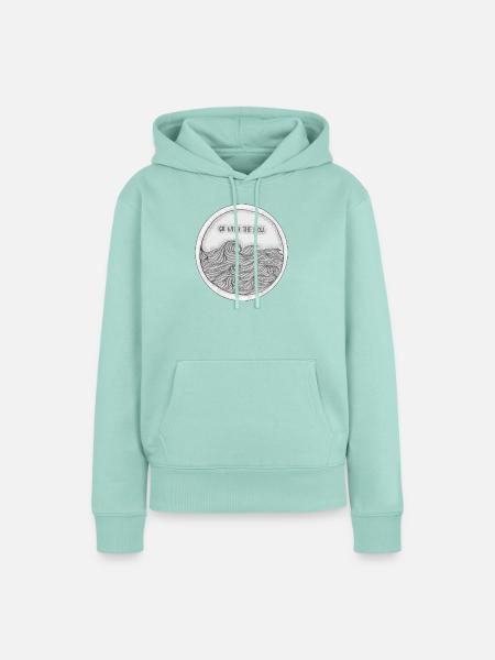 Kreiswellen: Go with the Flow - Frauen Premium Bio Hoodie - Mint