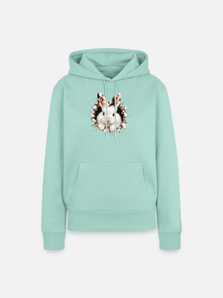Fritzi - Löwenkopfhäschen - Frauen Premium Bio Hoodie - Mint 