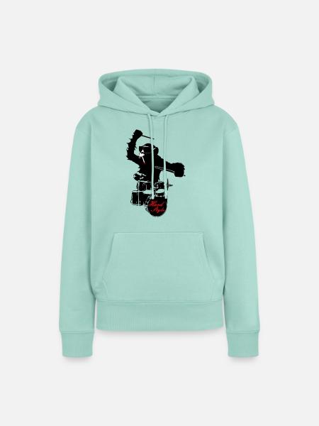 hard style monkey - Frauen Premium Bio Hoodie - Mint 