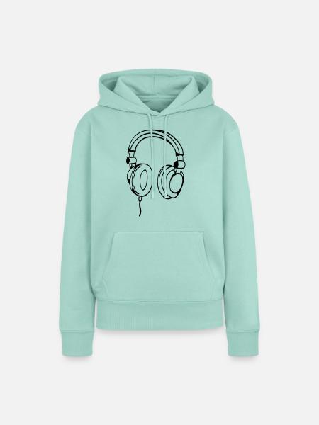 kopfhörer - Frauen Premium Bio Hoodie - Mint 